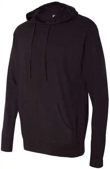 Independent Trading co Ss150j Lightweight Hooded Pullover t Shirt Black
