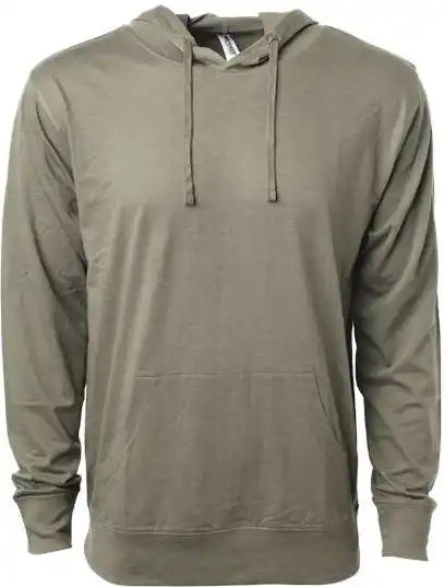 Independent Trading co Ss150j Lightweight Hooded Pullover T-shirt - Olive