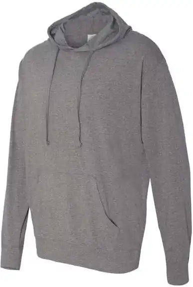 Independent Trading co Ss150j Lightweight Hooded Pullover t Shirt Gunmetal Heather