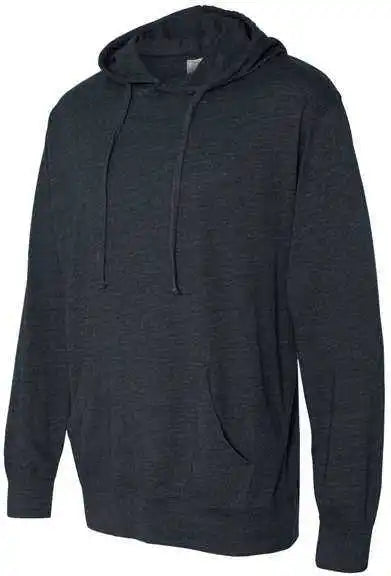 Independent Trading co Ss150j Lightweight Hooded Pullover t Shirt Classic Navy Heather