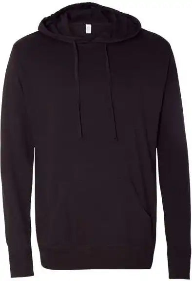 Independent Trading co Ss150j Lightweight Hooded Pullover t Shirt Black