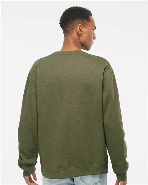 Independent Trading Co. Ss3000 Midweight Crewneck Sweatshirt - Army Heather
