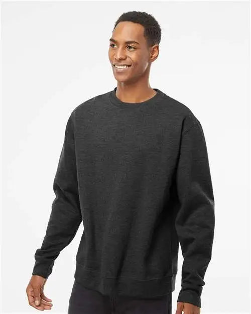 Independent Trading Co. Ss3000 Midweight Crewneck Sweatshirt - Charcoal Heather