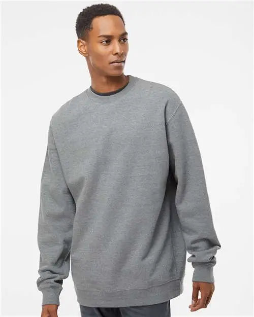 Independent Trading Co. Ss3000 Midweight Crewneck Sweatshirt - Gunmetal Heather