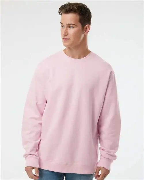 Independent Trading Co. Ss3000 Midweight Crewneck Sweatshirt - Light Pink