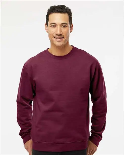 Independent Trading Co. Ss3000 Midweight Crewneck Sweatshirt - Maroon