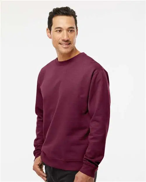 Independent Trading Co. Ss3000 Midweight Crewneck Sweatshirt - Maroon
