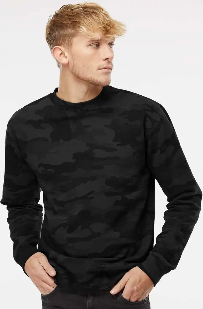 Independent Trading co Ss3000 Midweight Sweatshirt Black Camo