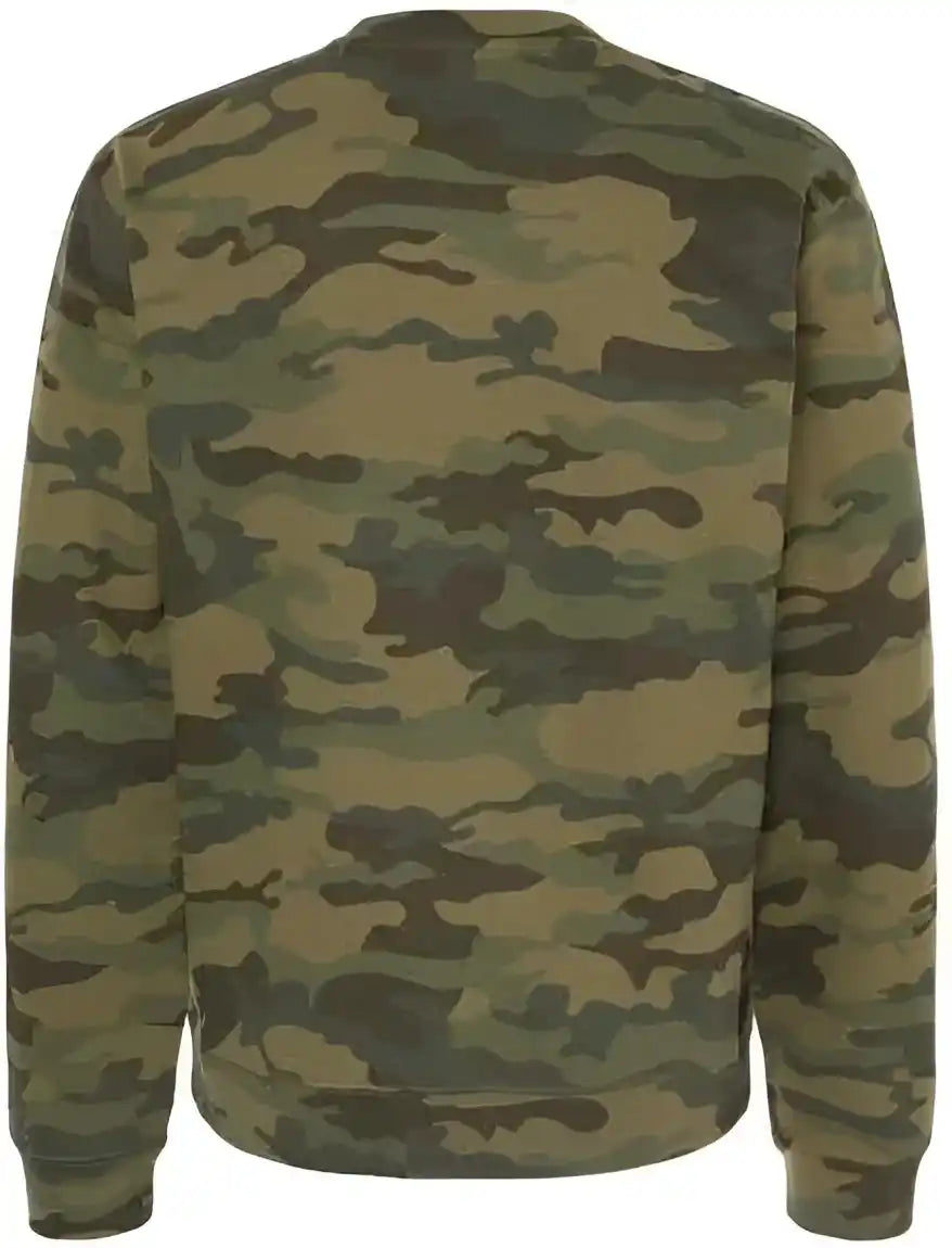 Independent Trading co Ss3000 Midweight Sweatshirt Forest Camo
