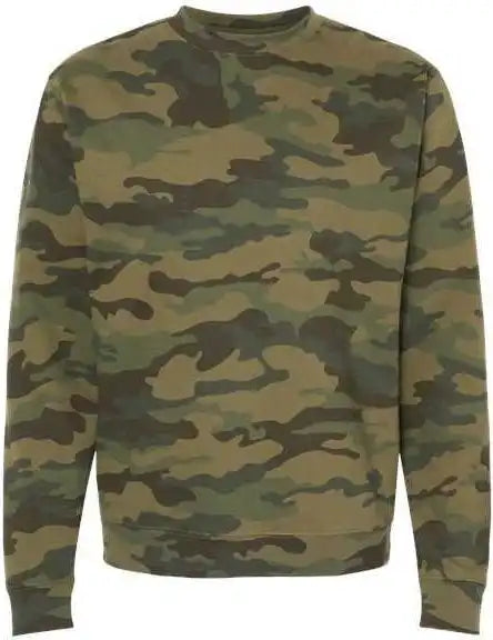 Independent Trading co Ss3000 Midweight Sweatshirt - Forest Camo