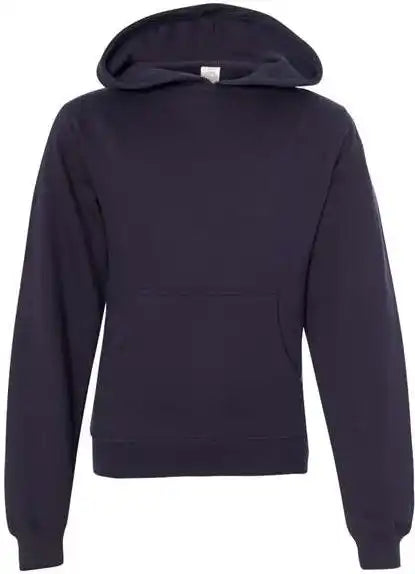 Independent Trading co Ss4001y Youth Midweight Hooded Sweatshirt - Navy