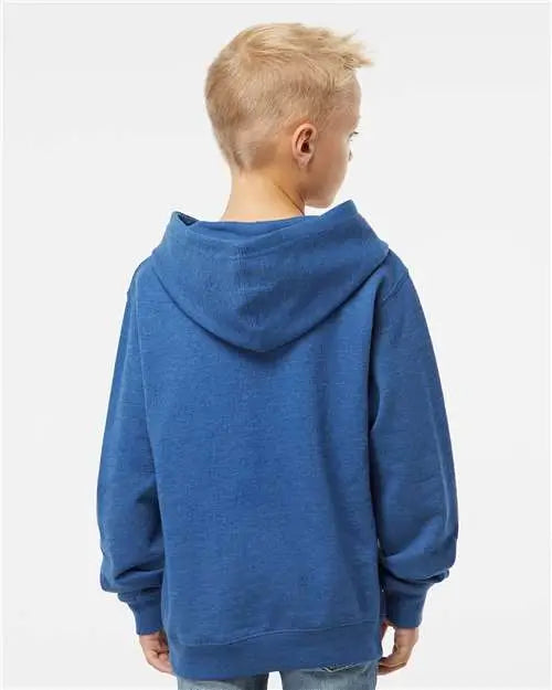 Independent Trading Co. Ss4001y Youth Midweight Hooded Sweatshirt - Royal Heather