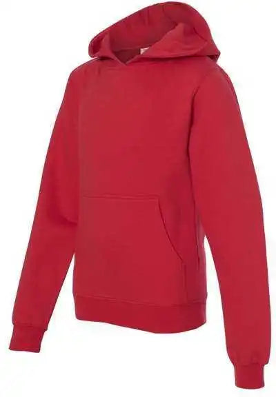 Independent Trading co Ss4001y Youth Midweight Hooded Sweatshirt Red