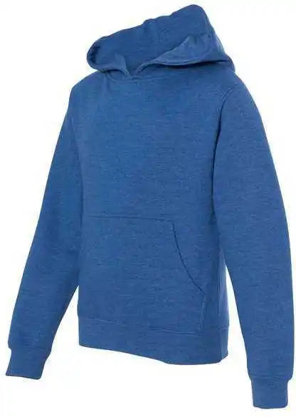 Independent Trading co Ss4001y Youth Midweight Hooded Sweatshirt - Royal Heather