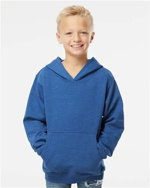 Independent Trading Co. Ss4001y Youth Midweight Hooded Sweatshirt - Royal Heather