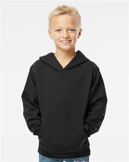 Independent Trading Co. Ss4001y Youth Midweight Hooded Sweatshirt - Black