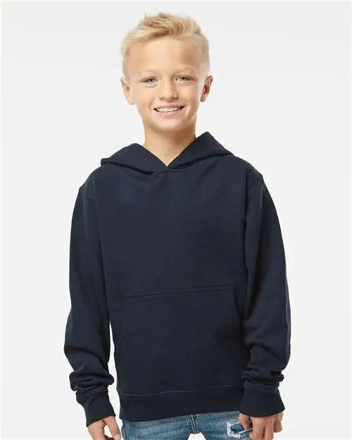 Independent Trading Co. Ss4001y Youth Midweight Hooded Sweatshirt - Classic Navy