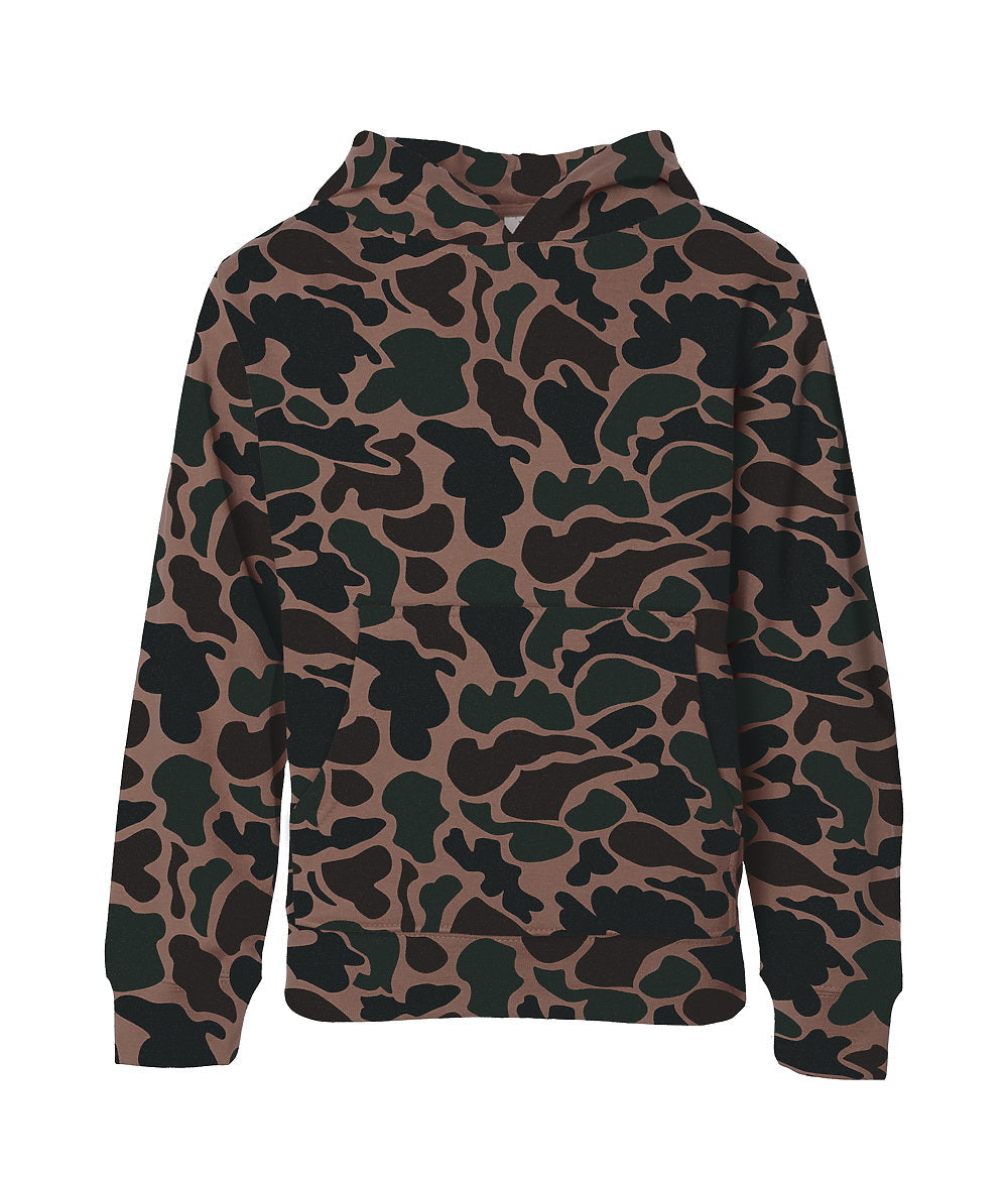 Independent Trading Co. Ss4001y Youth Midweight Hooded Sweatshirt - Duck Camo