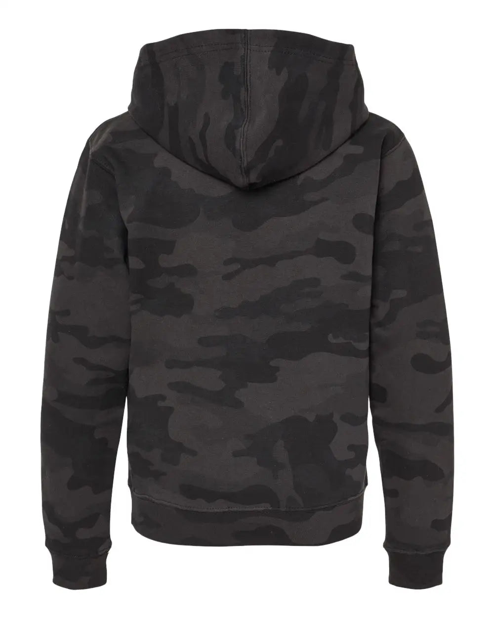 Independent Trading Co. Ss4001y Youth Midweight Hooded Sweatshirt - Black Camo