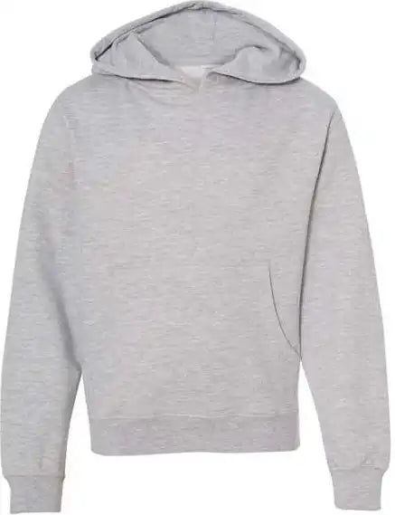 Independent Trading co Ss4001y Youth Midweight Hooded Sweatshirt Grey Heather