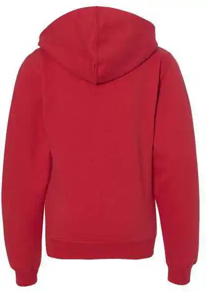 Independent Trading co Ss4001y Youth Midweight Hooded Sweatshirt Red
