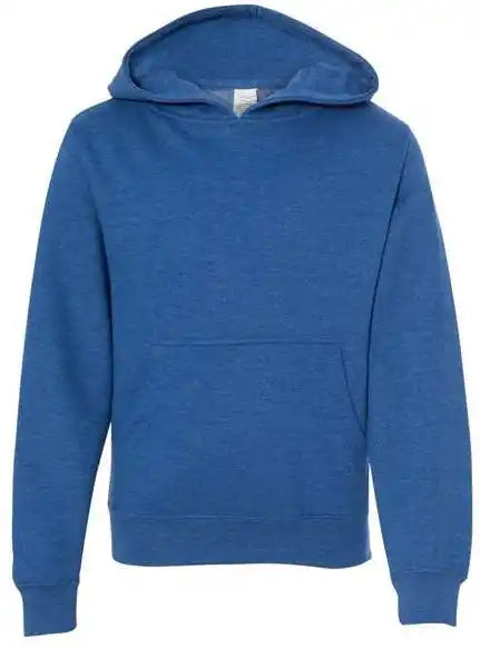 Independent Trading co Ss4001y Youth Midweight Hooded Sweatshirt - Royal Heather