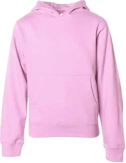 Independent Trading co Ss4001y Youth Midweight Hooded Sweatshirt Light Pink