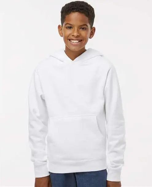Independent Trading Co. Ss4001y Youth Midweight Hooded Sweatshirt - White