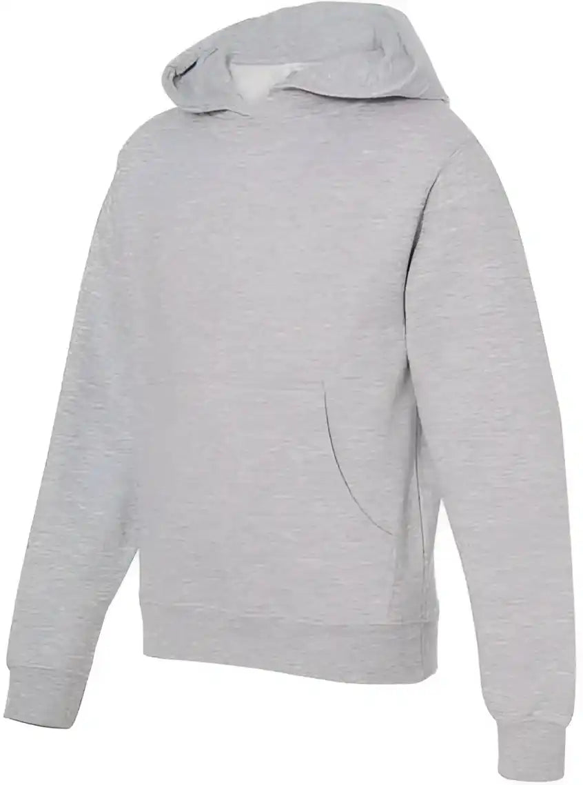 Independent Trading co Ss4001y Youth Midweight Hooded Sweatshirt Grey Heather