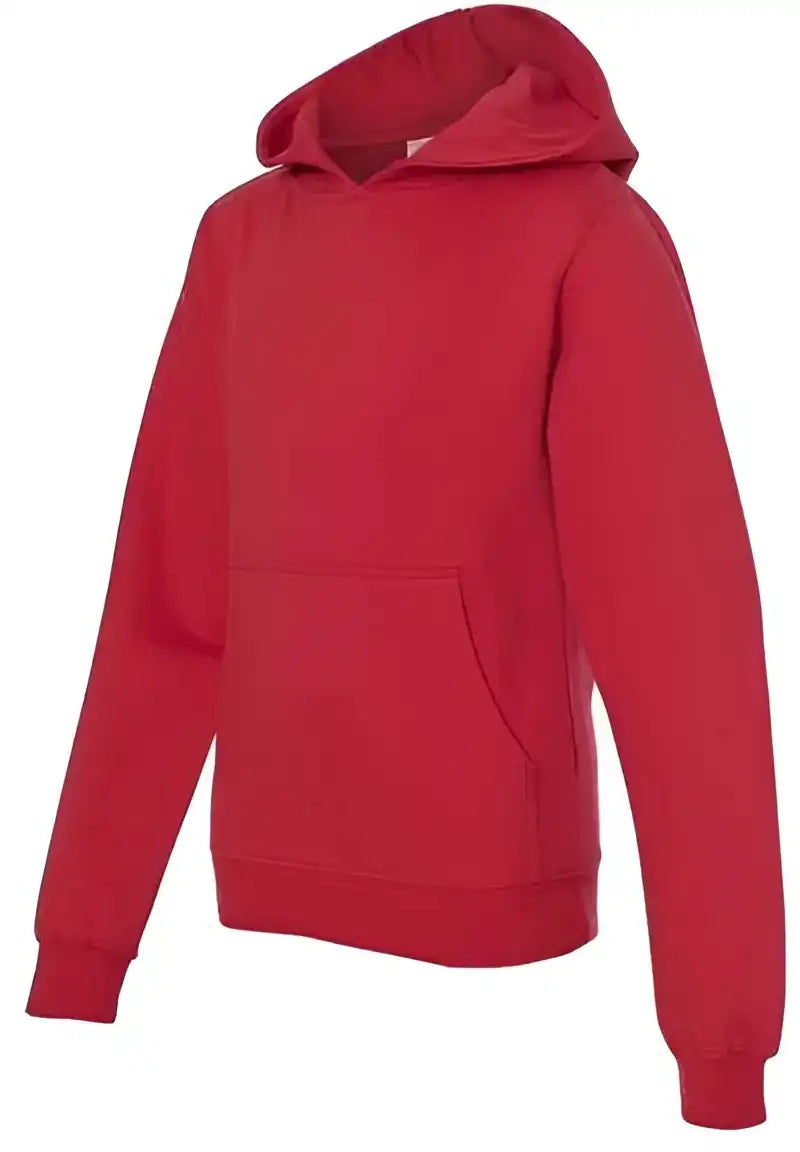 Independent Trading co Ss4001y Youth Midweight Hooded Sweatshirt - Red