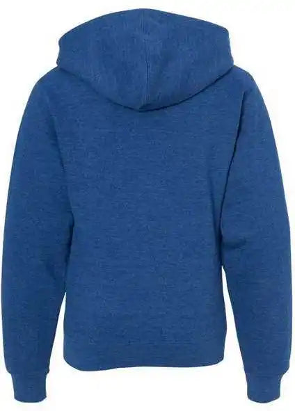 Independent Trading co Ss4001yz Youth Midweight Full Zip Hooded Sweatshirt Royal Heather
