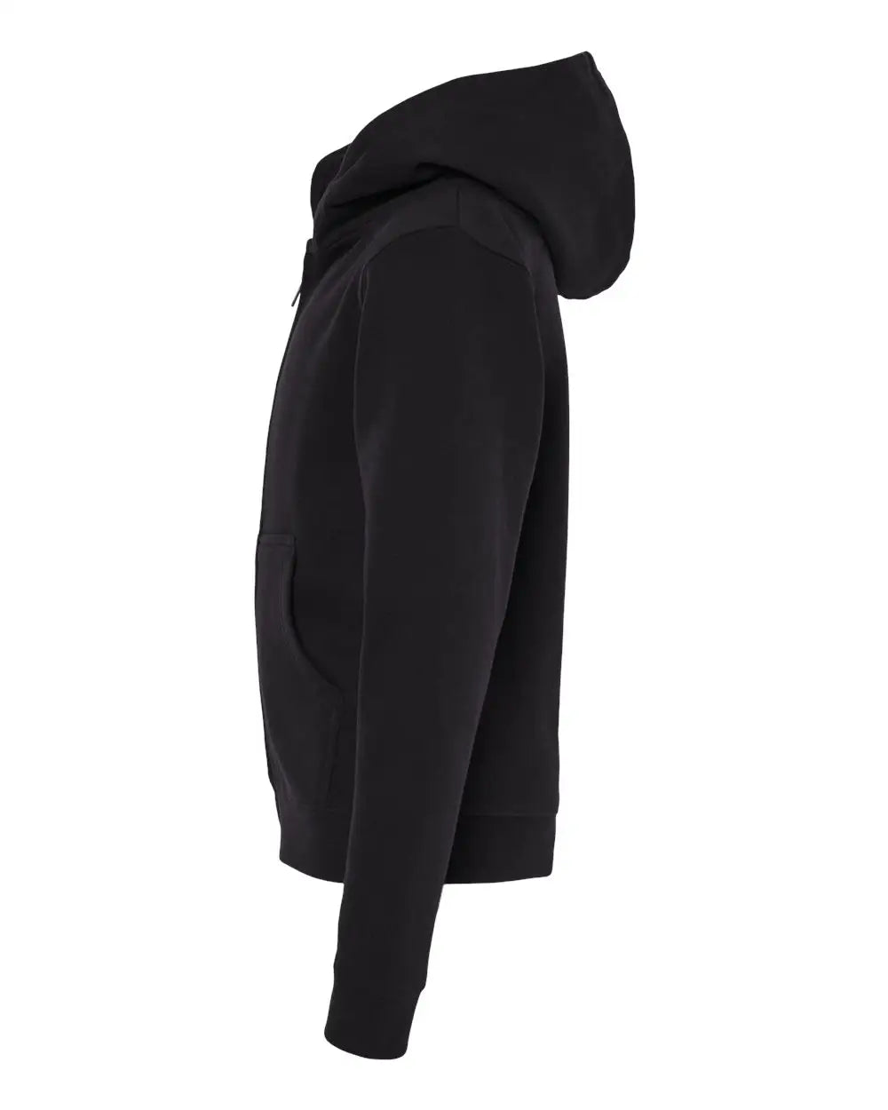 Independent Trading Co. Ss4001yz Youth Midweight Full-zip Hooded Sweatshirt - Black