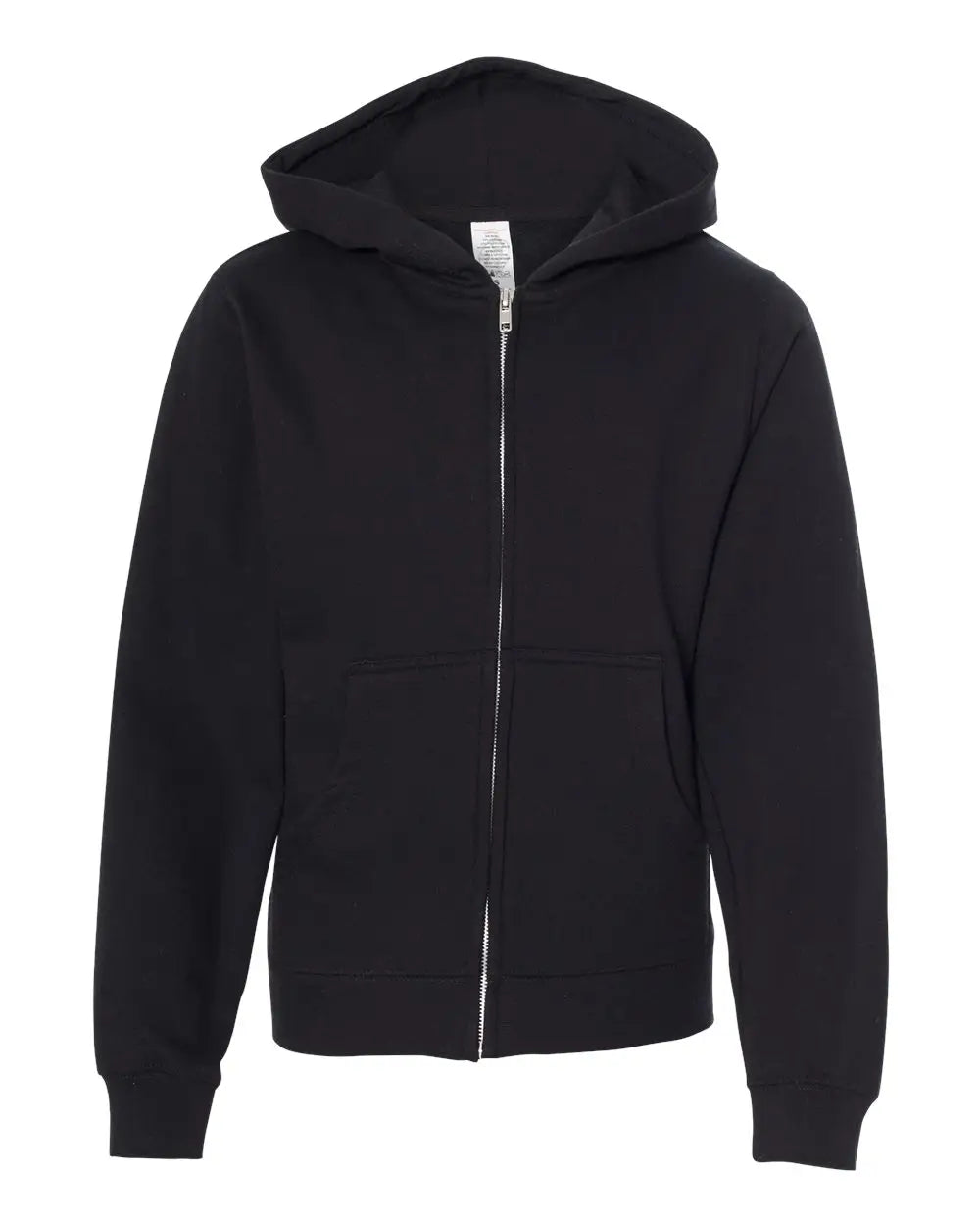 Independent Trading Co. Ss4001yz Youth Midweight Full-zip Hooded Sweatshirt - Black - s