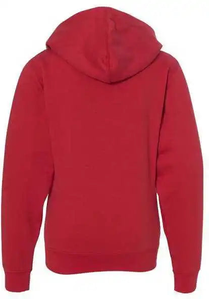 Independent Trading co Ss4001yz Youth Midweight Full Zip Hooded Sweatshirt Red