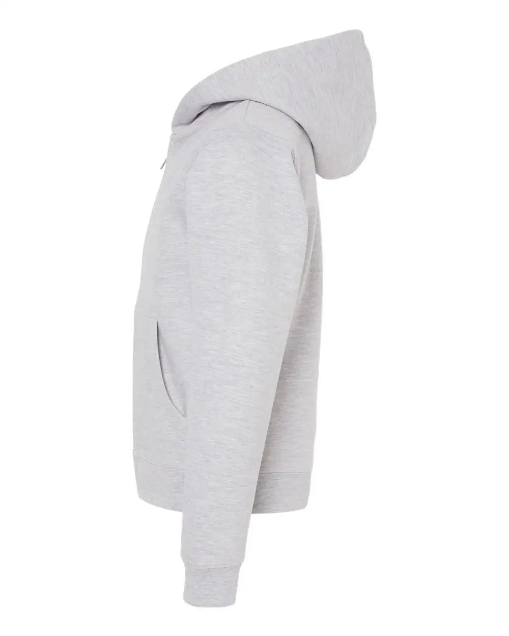 Independent Trading Co. Ss4001yz Youth Midweight Full-zip Hooded Sweatshirt - Grey Heather