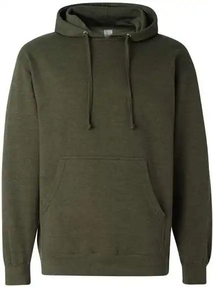 Independent Trading co Ss4500 Midweight Hooded Sweatshirt - Army Heather