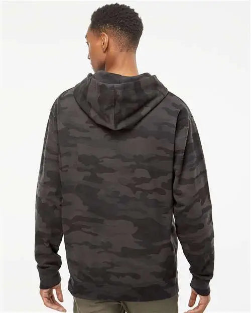 Independent Trading Co. Ss4500 Midweight Hooded Sweatshirt - Black Camo