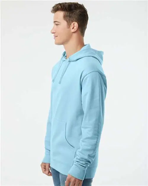 Independent Trading Co. Ss4500 Midweight Hooded Sweatshirt - Blue Aqua