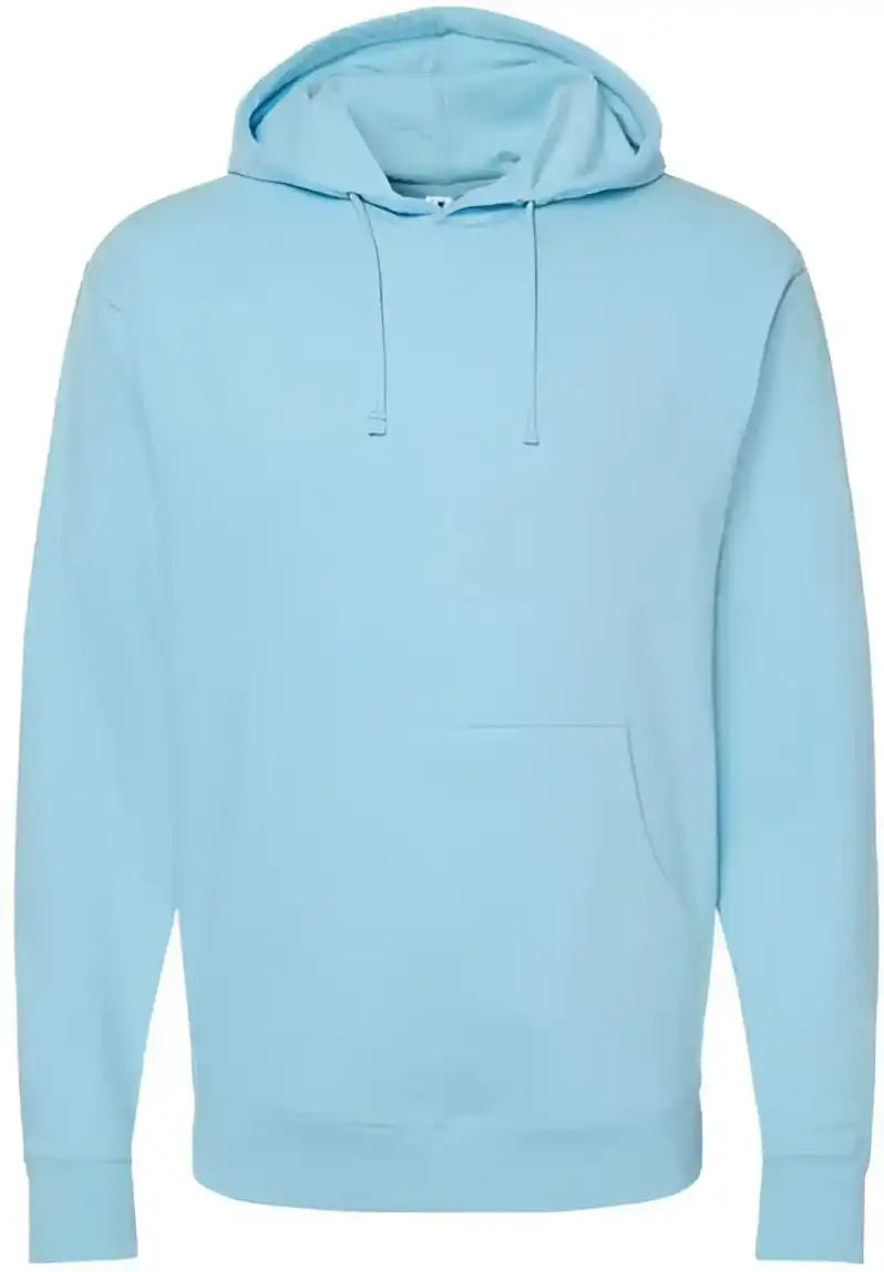Independent Trading co Ss4500 Midweight Hooded Sweatshirt Blue Aqua