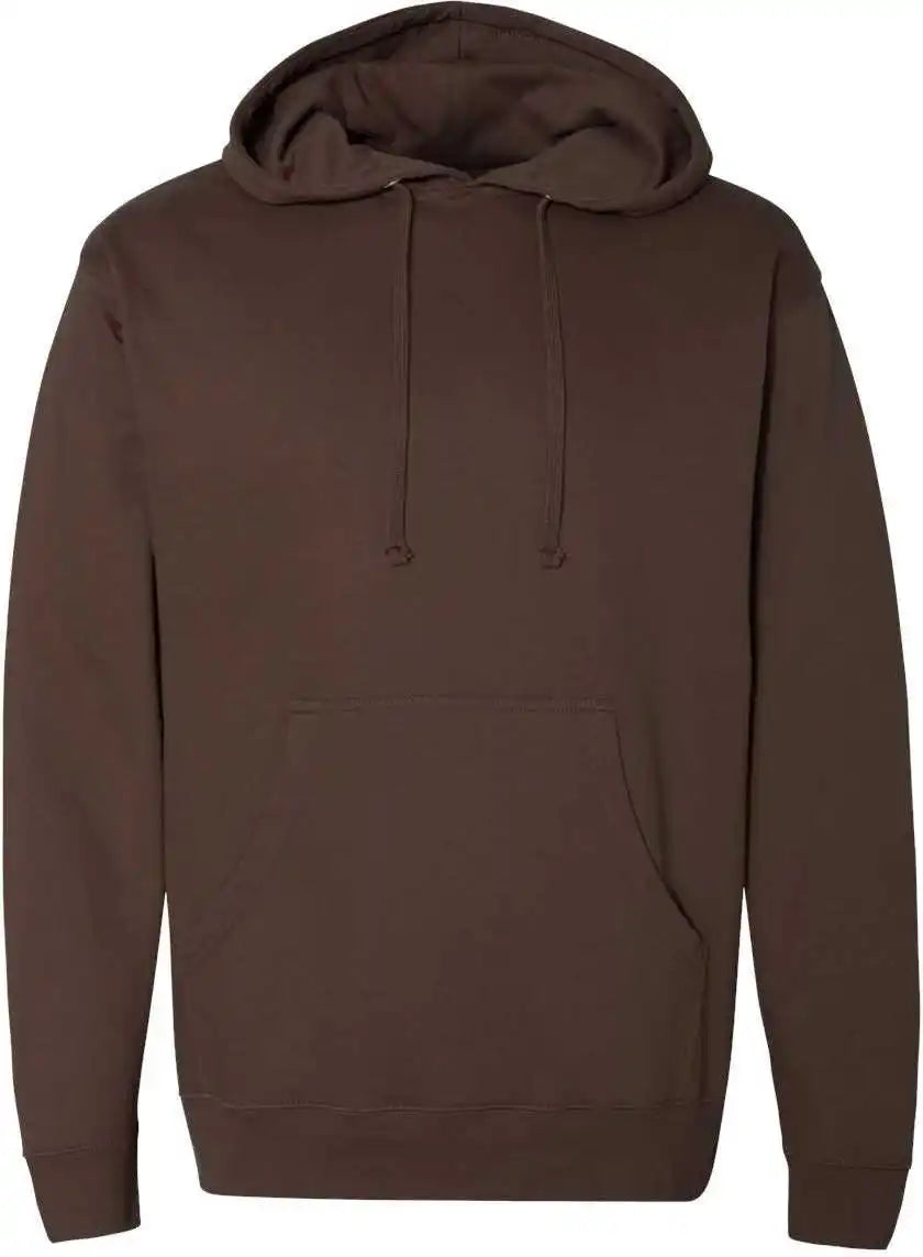 Independent Trading co Ss4500 Midweight Hooded Sweatshirt Brown