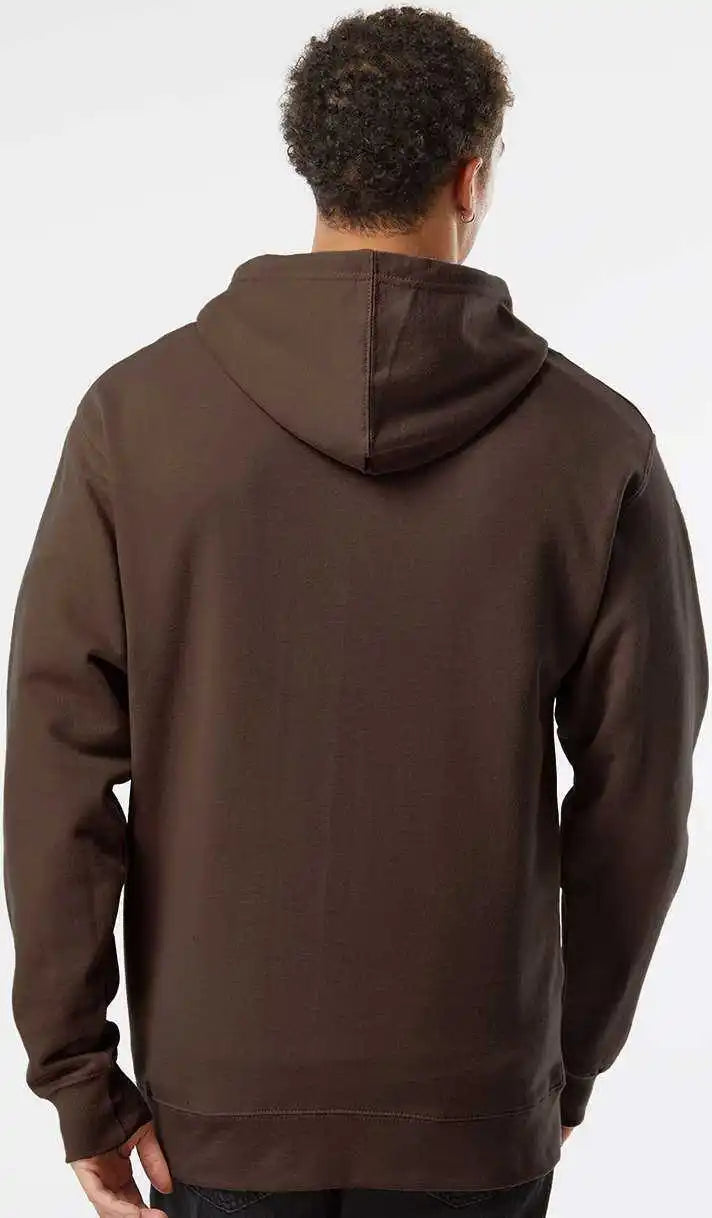 Independent Trading co Ss4500 Midweight Hooded Sweatshirt Brown