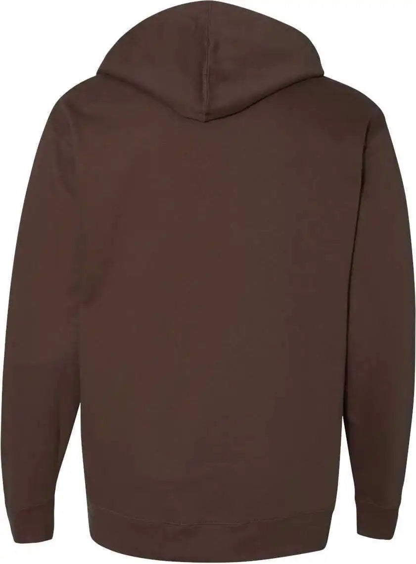 Independent Trading co Ss4500 Midweight Hooded Sweatshirt Brown