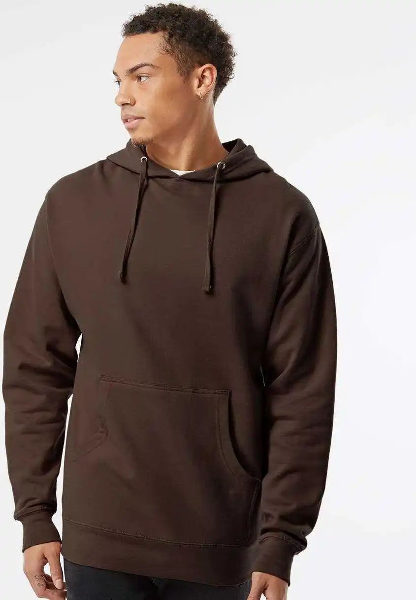 Independent Trading co Ss4500 Midweight Hooded Sweatshirt Brown