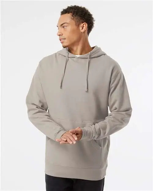 Independent Trading Co. Ss4500 Midweight Hooded Sweatshirt - Cement