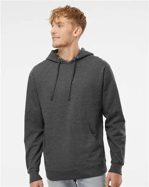 Independent Trading Co. Ss4500 Midweight Hooded Sweatshirt - Charcoal Heather