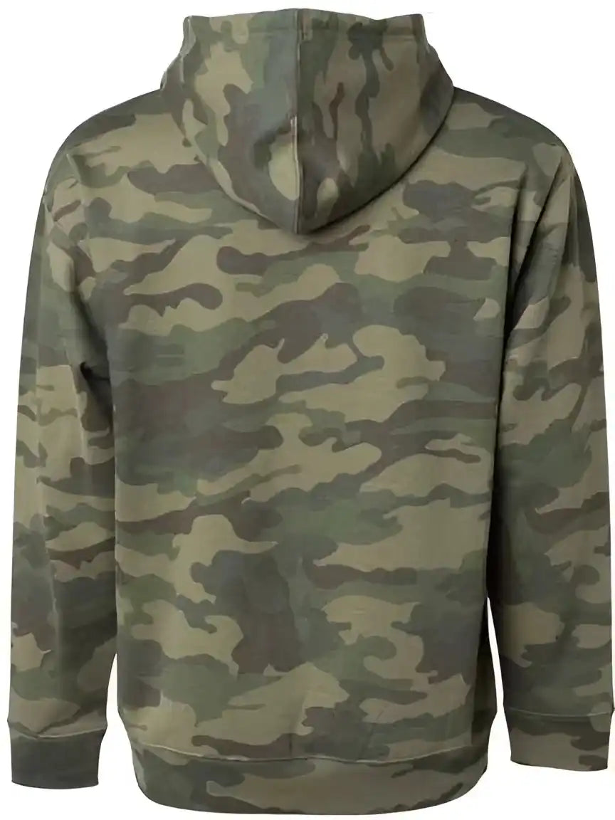 Independent Trading co Ss4500 Midweight Hooded Sweatshirt Forest Camo