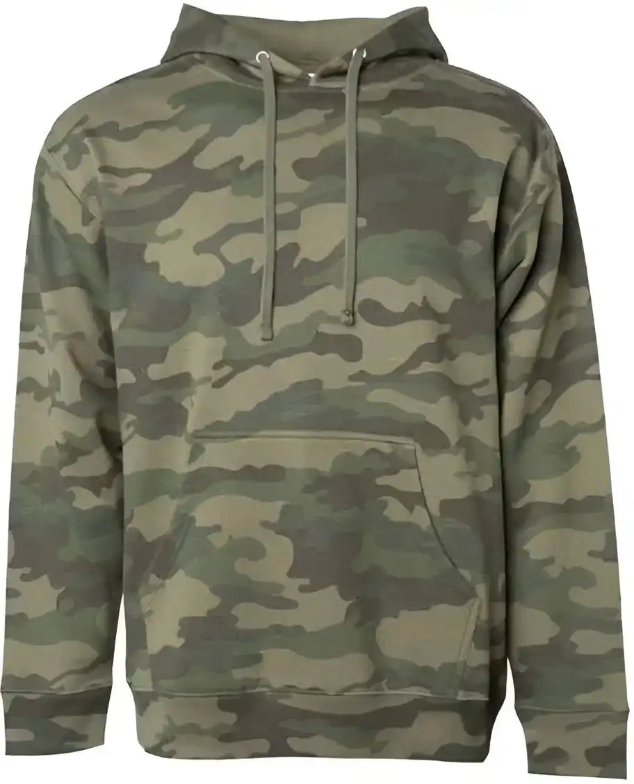 Independent Trading co Ss4500 Midweight Hooded Sweatshirt Forest Camo