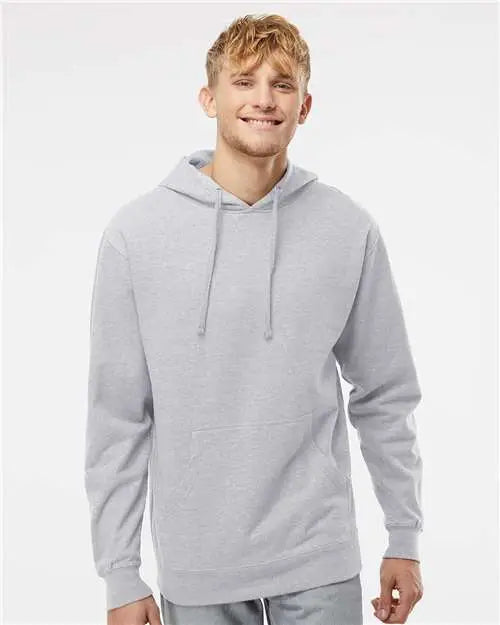 Independent Trading Co. Ss4500 Midweight Hooded Sweatshirt - Grey Heather