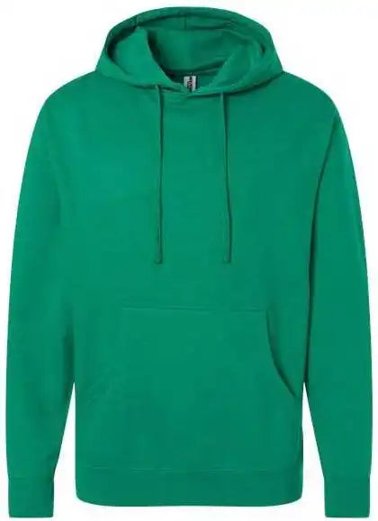 Independent Trading co Ss4500 Midweight Hooded Sweatshirt Kelly Green Heather