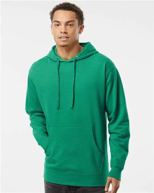 Independent Trading Co. Ss4500 Midweight Hooded Sweatshirt - Kelly Green Heather